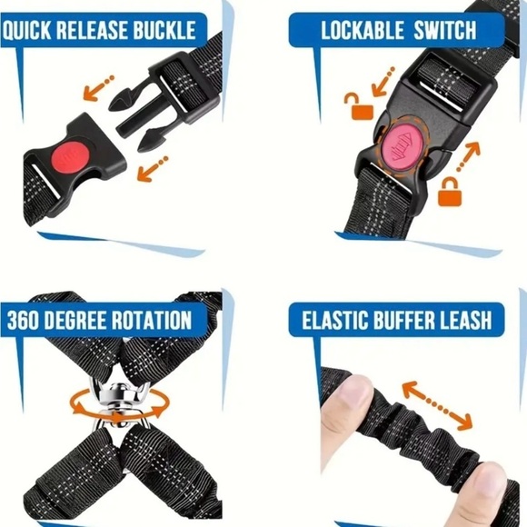 Pink Adjustable Dog Car Seat Belt - Picture 7 of 7